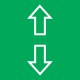 896301 - Green window lift decal suit 444 series switch. (1pc)